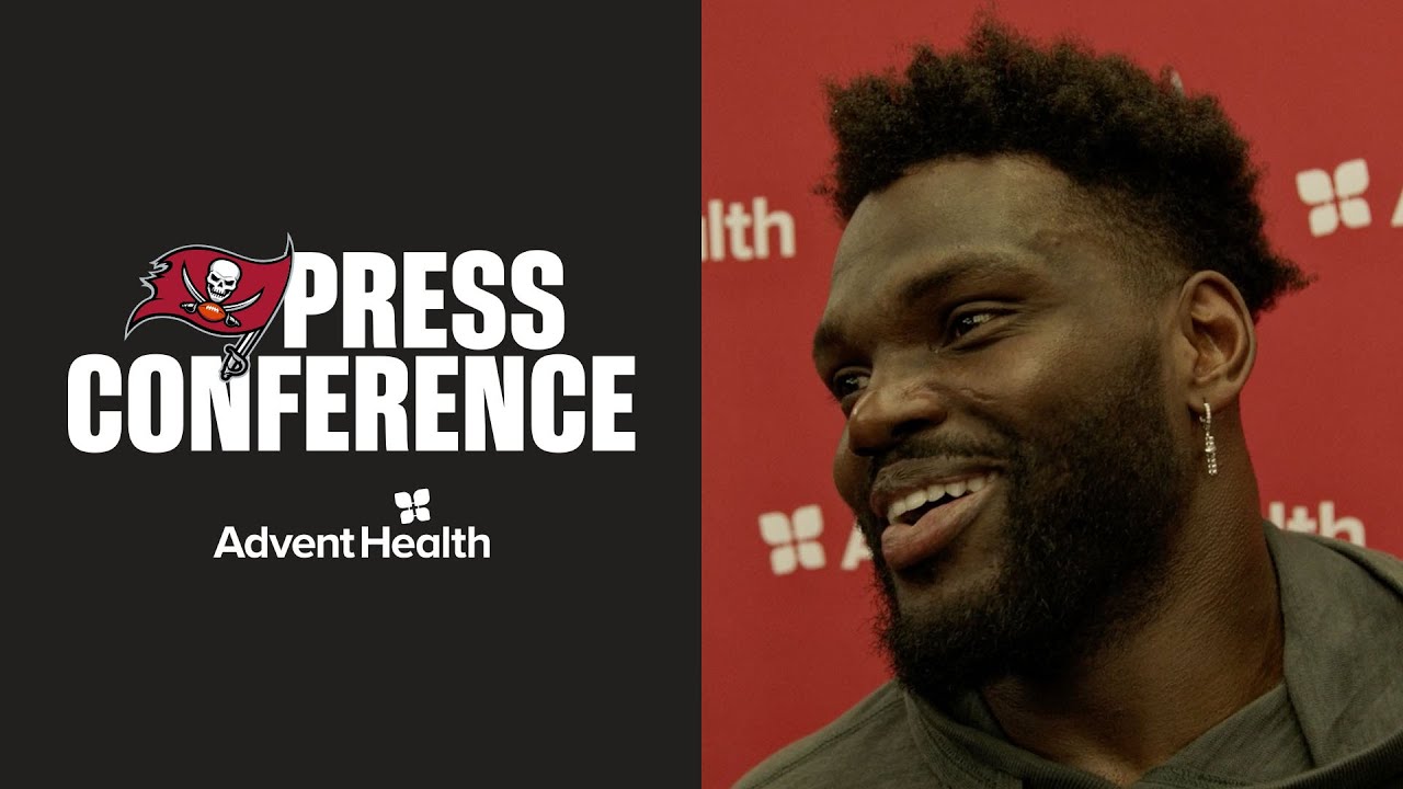 Shaq Barrett & Tristan Wirfs Talk Playoff Push | Press Conferences | Tampa Bay Buccaneers