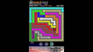 Flow - 13x13 Level 6 Walkthrough