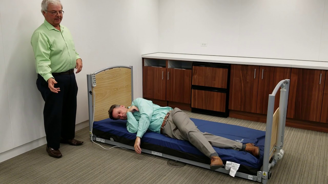 FloorBed by Accora HeightAdjustable Power Low Bed YouTube