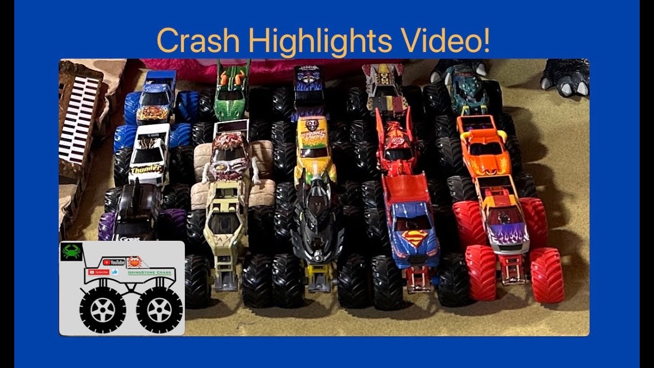 Toy Diecast Monster Trucks - Crash Highlights From Grindstone Crabs