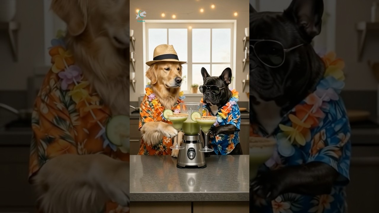 Goldie & Frenchie Make Dog-Safe Margaritas