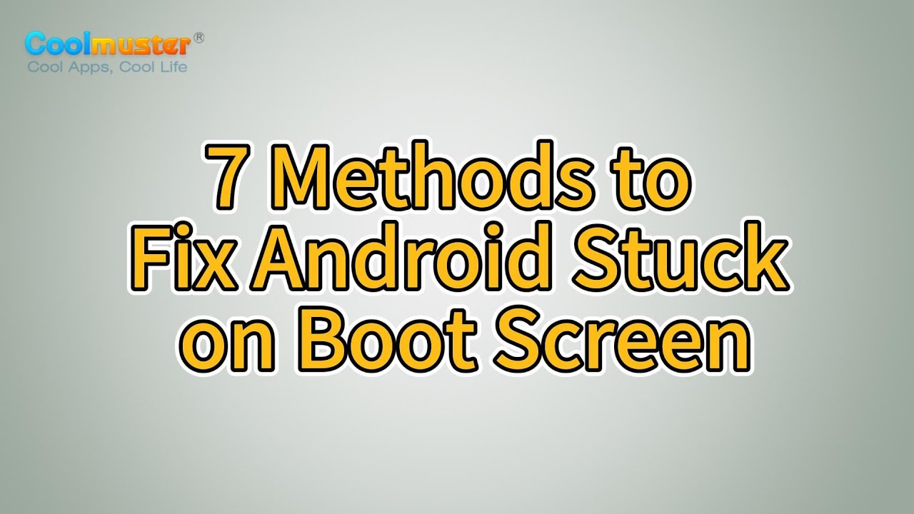 How to Fix Android Stuck on Boot Screen? [7 Solutions] - YouTube
