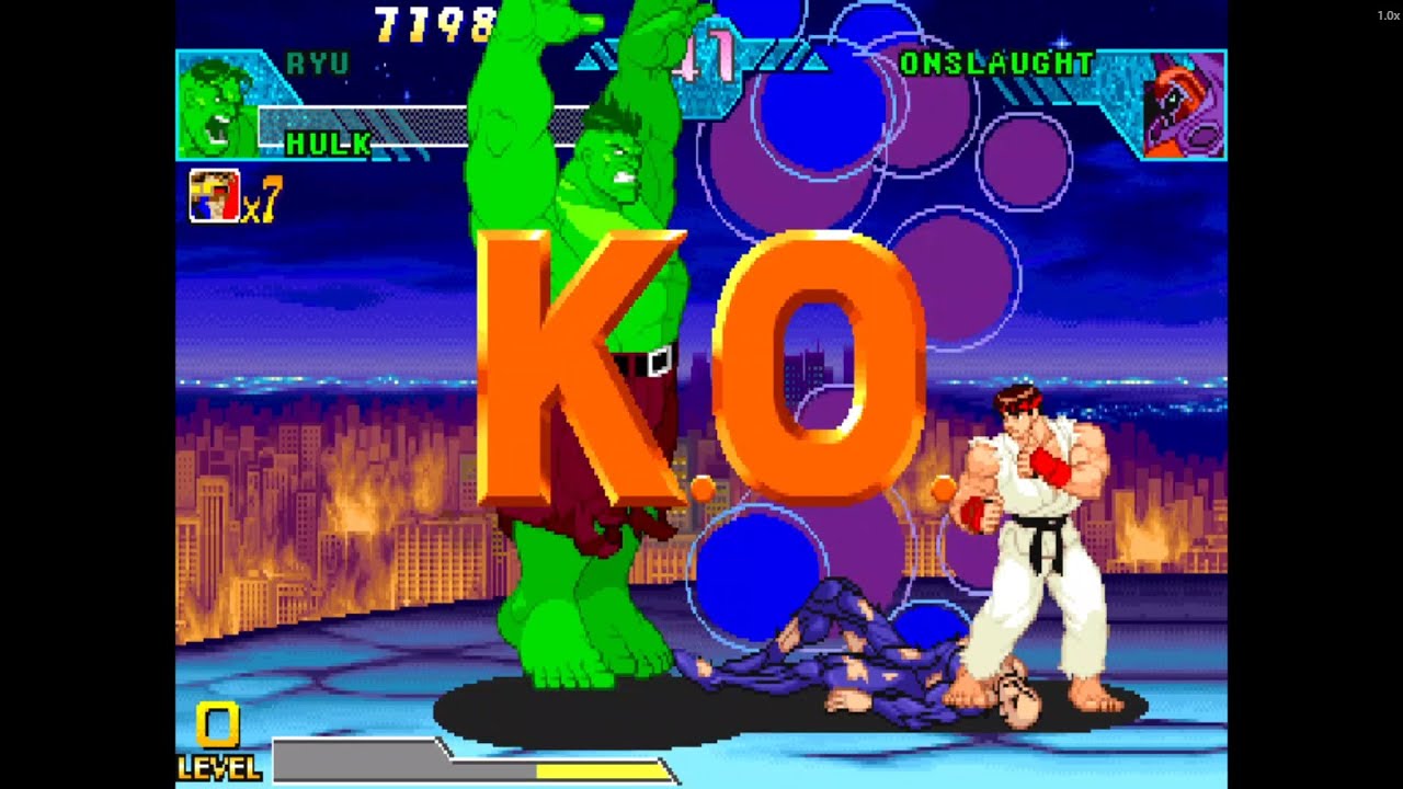 HULK & RYU — Rage Meets Discipline! | Marvel vs Capcom: Clash of Super Heroes Retro Tag Team