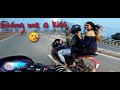 Cute Girl Giving me a kiss/ crazy Rider on Ktm Rc 200/ Pulsar 180