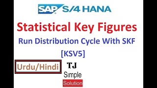 SAP-CO-SKF-07 - Run Distribution Cycle With Statistical Key Figure in SAP HANA [KSV5] - Hindi/Urdu