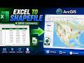 How to Import Excel Coordinate Data in ArcGIS || Convert Excel to GIS Shapefile