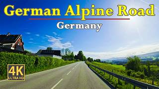German Alpine Road, Germany | Driving From Lindau To Bad Hindelang | 4K HDR POV & ASMR