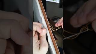 Leather Working Saddle Stitch Trick - use your thumb