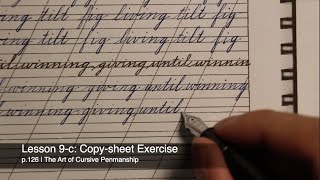 Details Lesson 9c: Copy-sheet Exercise | #cursive #handwriting #penmanship #amsr News