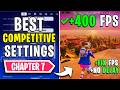 Fortnite - Best COMPETETIVE Settings for Low End PC in Chapter 7📈