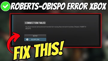 How To Fix Black Ops 6 ROBERTS-OBISPO Error Xbox