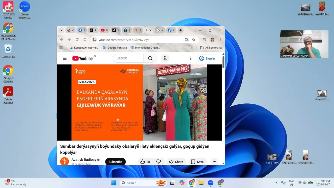 Turkmenistan Etrek deryasyny Eyrana satdy. Balkanda chesotkadan kosenyarler. Gurbanguli Amerika-da.