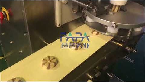 double color flat cookie encrusting making machine /Marguerite cookie making machine