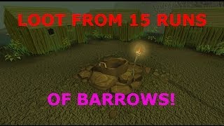 Ultimatescape 2 - Loot From 15 Rounds Of Barrows Killing! (Money Making)