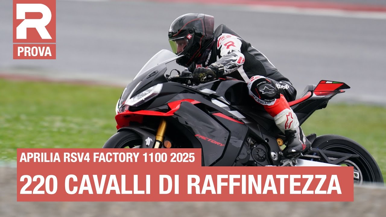 Aprilia RSV4 Factory 1100 2025 - prova - in sella alla Superbike di serie più potente del 2025