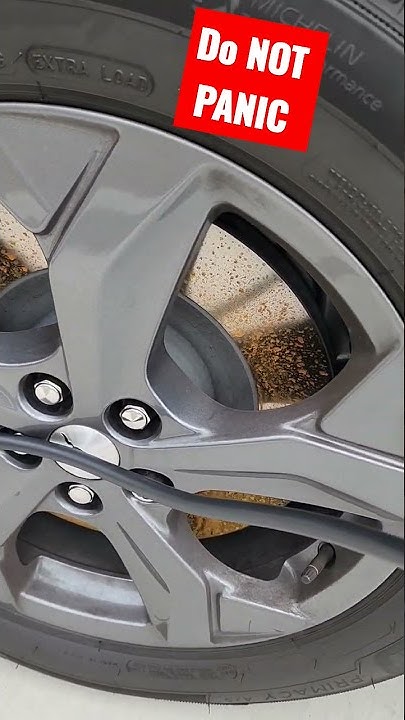 don't panic on rusty rotors #shorts #fordmustangmache #brakerotors #