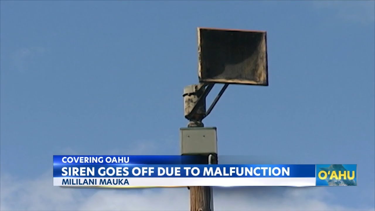 Sirens blare in Central Oahu without emergency, Honolulu Emergency ...