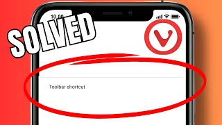 How to enable toolbar shortcuts in Vivaldi