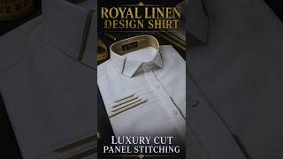 ROYAL WAVE PLEAT LINEN SHIRT DESIGN#DesignerShirt #LinenShirt #RoyalShirtDesign  #LuxuryTailoring