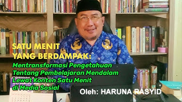 SATU MENIT YANG BERDAMPAK: MENTRANSFORMASIKAN PENGETAHUAN TENTANG PEMBELAJARAN MENDALAM LEWAT MEDSOS