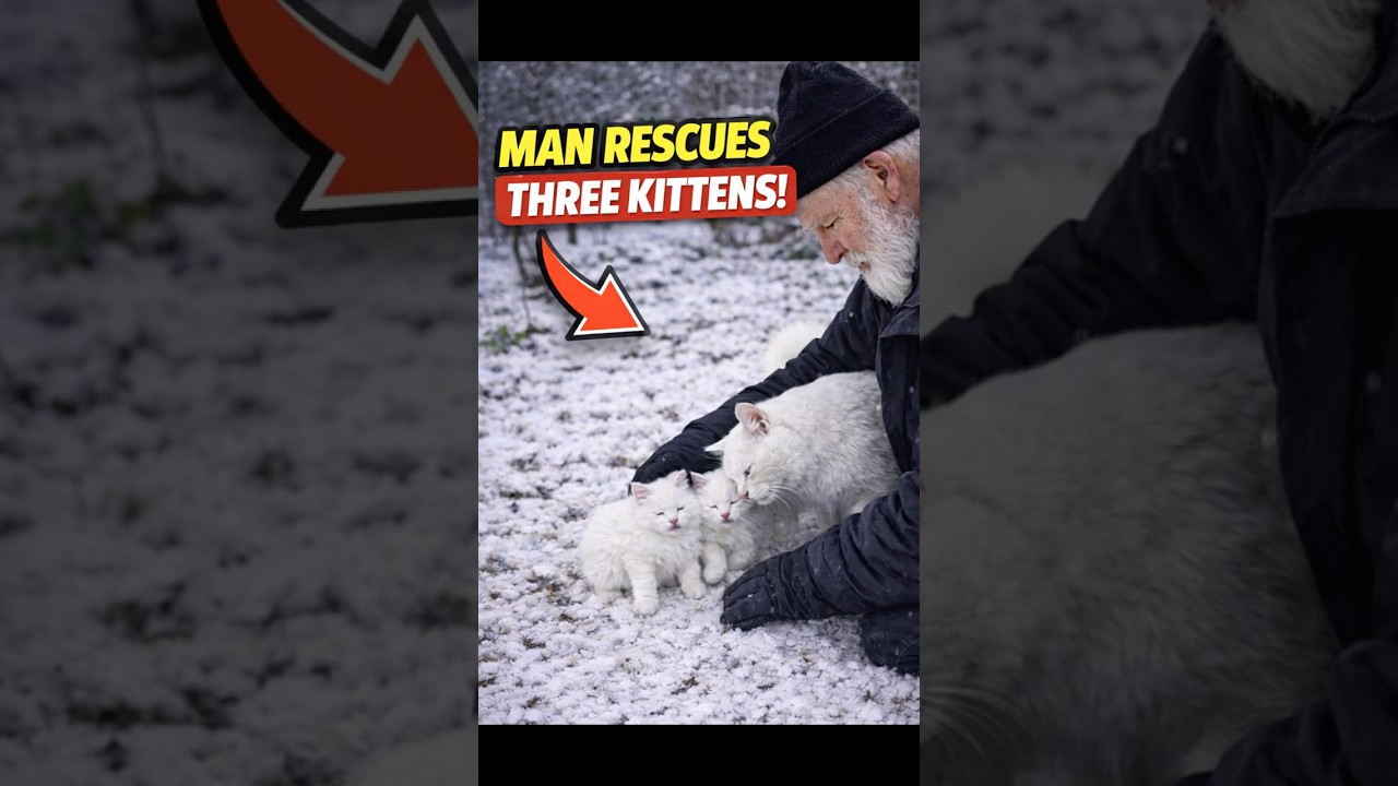 Snow Couldn't Stop This Mother Cat from Saving Her Family #rescue #emotional #catrescue