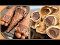 Satisfying chocolate desserts cake and ice creams