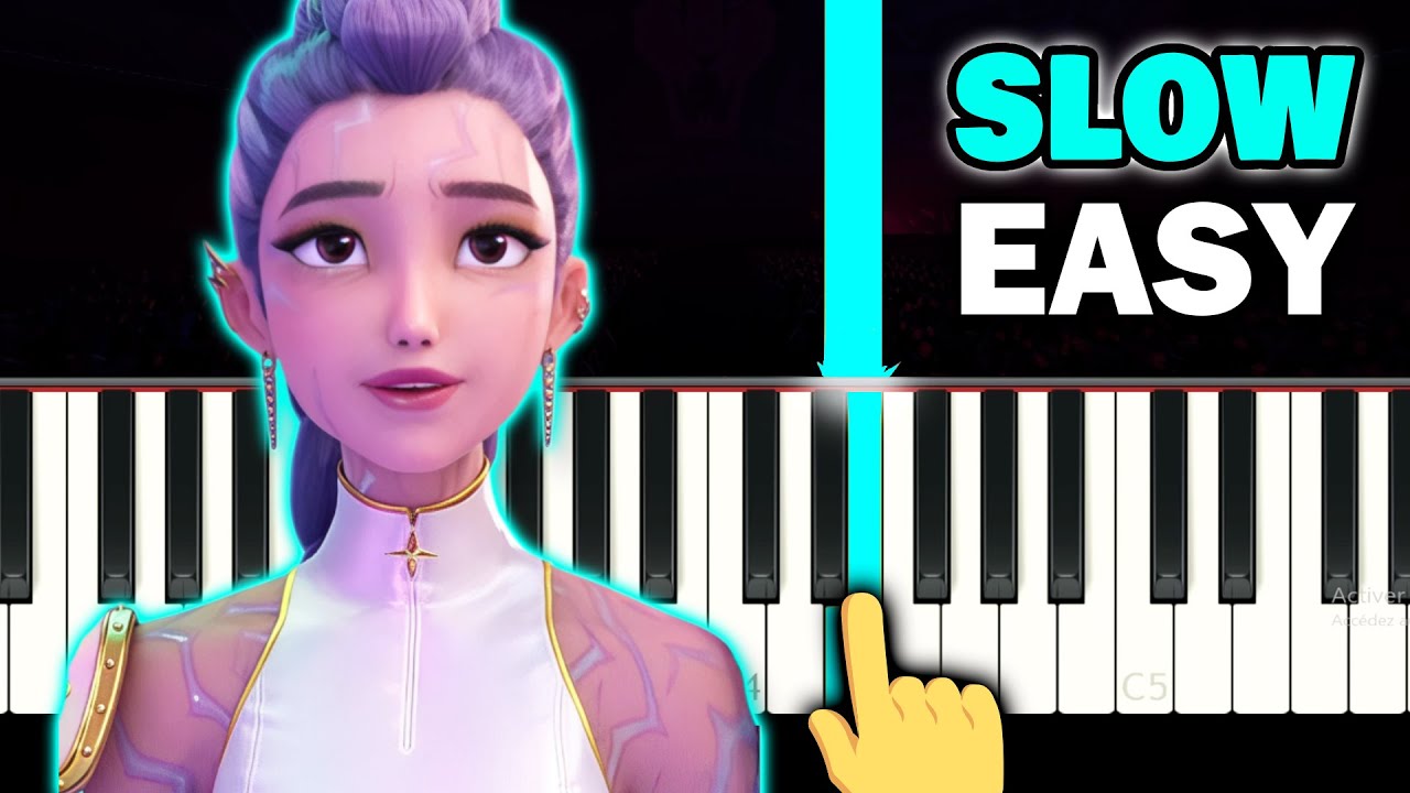 HOW IT'S DONE - K-Pop Demon Hunters - SLOW EASY Piano tutorial