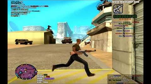 san andreas multiplayer : amazing moment (men vs tank).