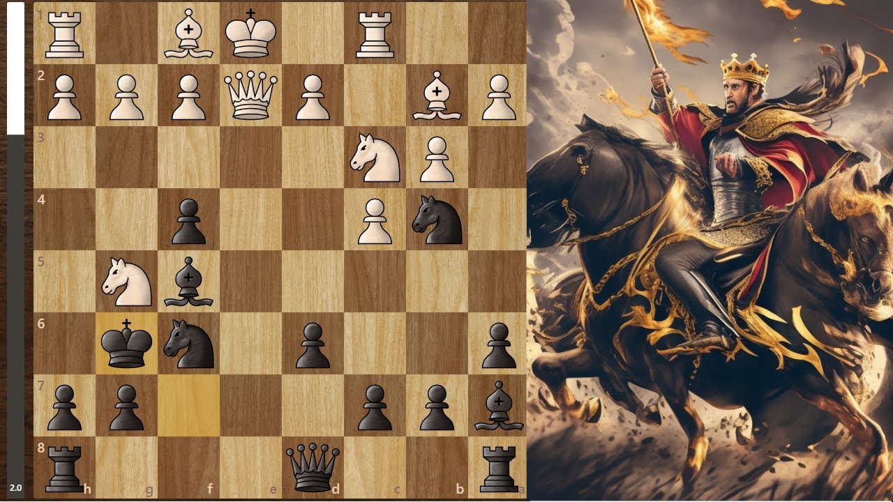 Blitz Chess, Road to 2000, part 20, Crushing the English with a KING