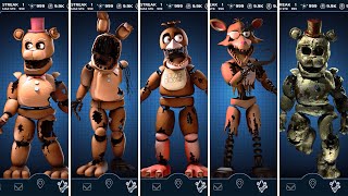 FNAF AR Chocolate Withered Animatronics Workshop Animations