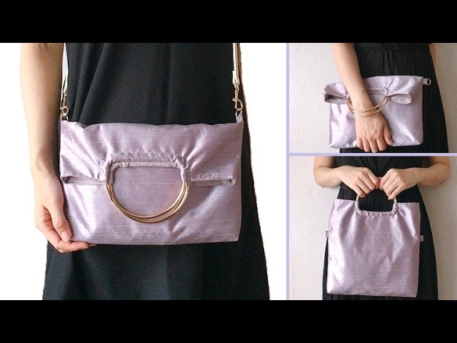 How to Make a 3-Way Ring-Handle Bag. - YouTube