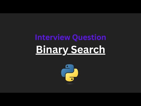 Binary Search - Leetcode 704 - Python