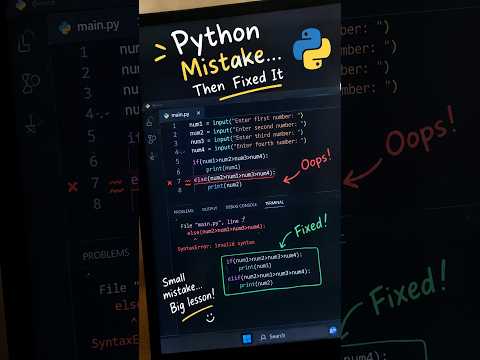 I Made This Python Mistake… Then Fixed It 😅