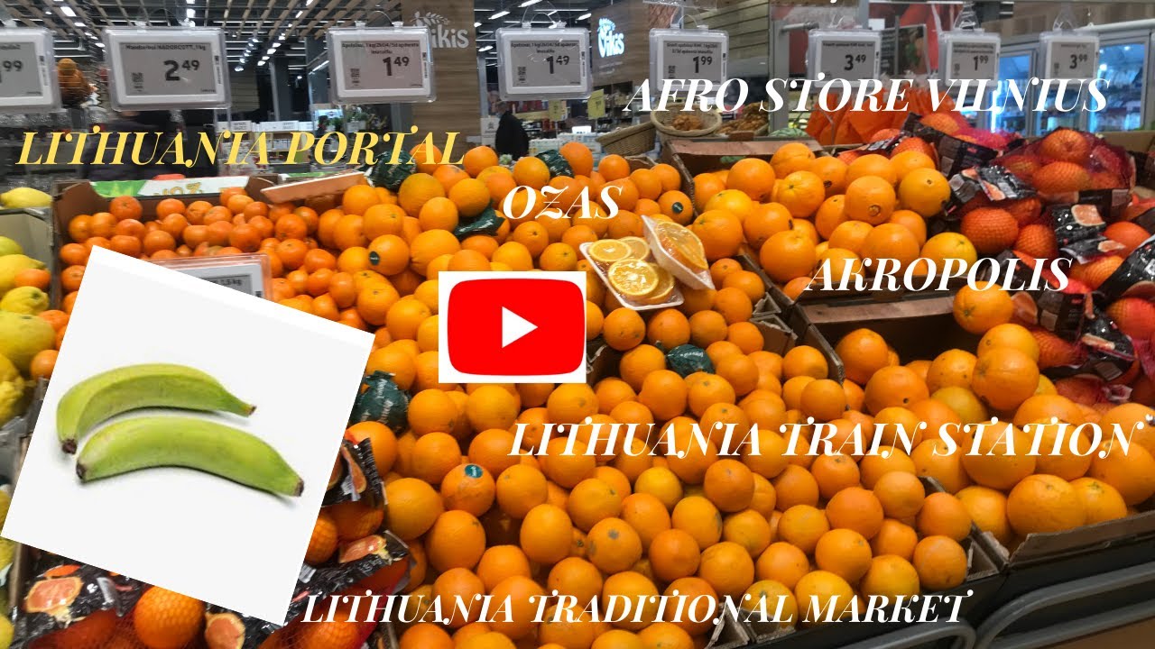 LITHUANIA 🇱🇹 LOCAL MARKET, AFRICAN FOOD STORE, AKROPOLIS, PORTAL, VILNIUS TRAIN STATION,