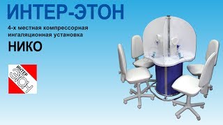 Ингаляционная установка НИКО – 4-х местная компрессорная ингаляционная установка