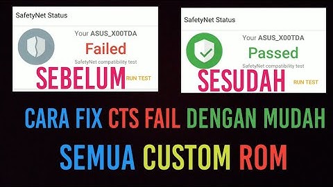 How to fix cts fail for all android