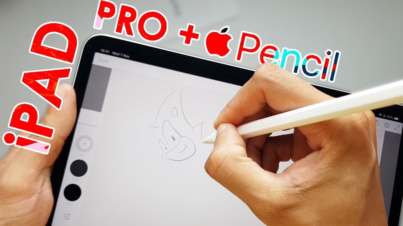 New iPad Pro 2018 + Apple Pencil 2 Unboxing + Drawing - YouTube