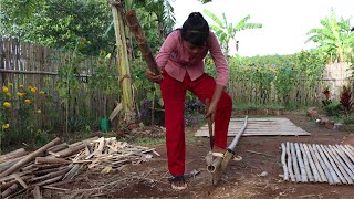 Building fences to expand vegetable gardens near home & Make melon dessert for snacks