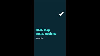 HERE Map resize options