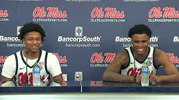 PRESSER | Daeshun Ruffin & Luis Rodriguez - Ole Miss defeats Middle Tennessee 62 -52 (12/15/21)