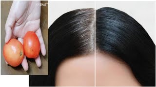 White Hair To Black Hair Naturally in 3 Minutes | White hair dye