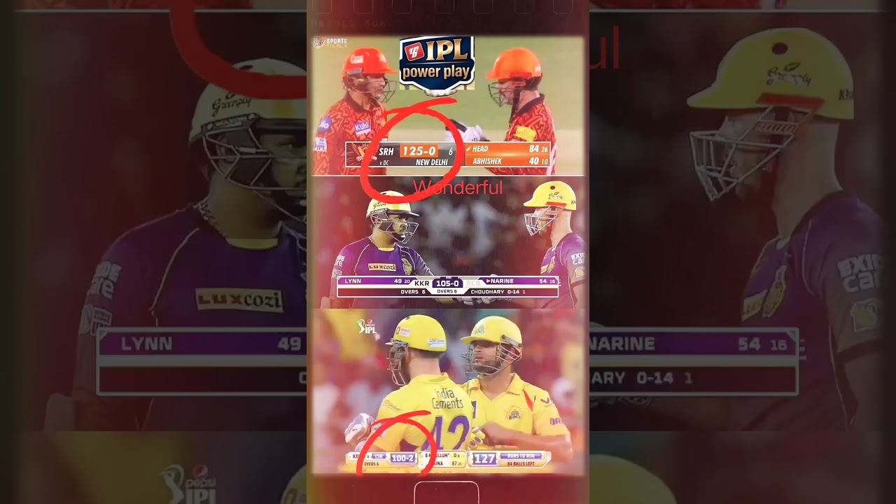 IPL POWER PLAY // BEST RUN SCORE 