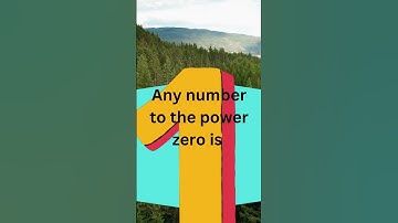 Why 7⁰ = 1? 🤔 But What About 0⁰?! | Zero Exponent Rule Explained #Shorts