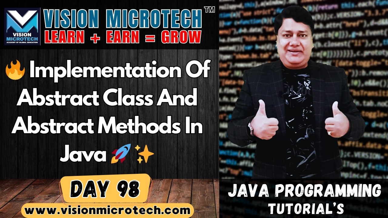🔥 Implementation Of Abstract Class And Abstract Methods In Java 🚀 - YouTube