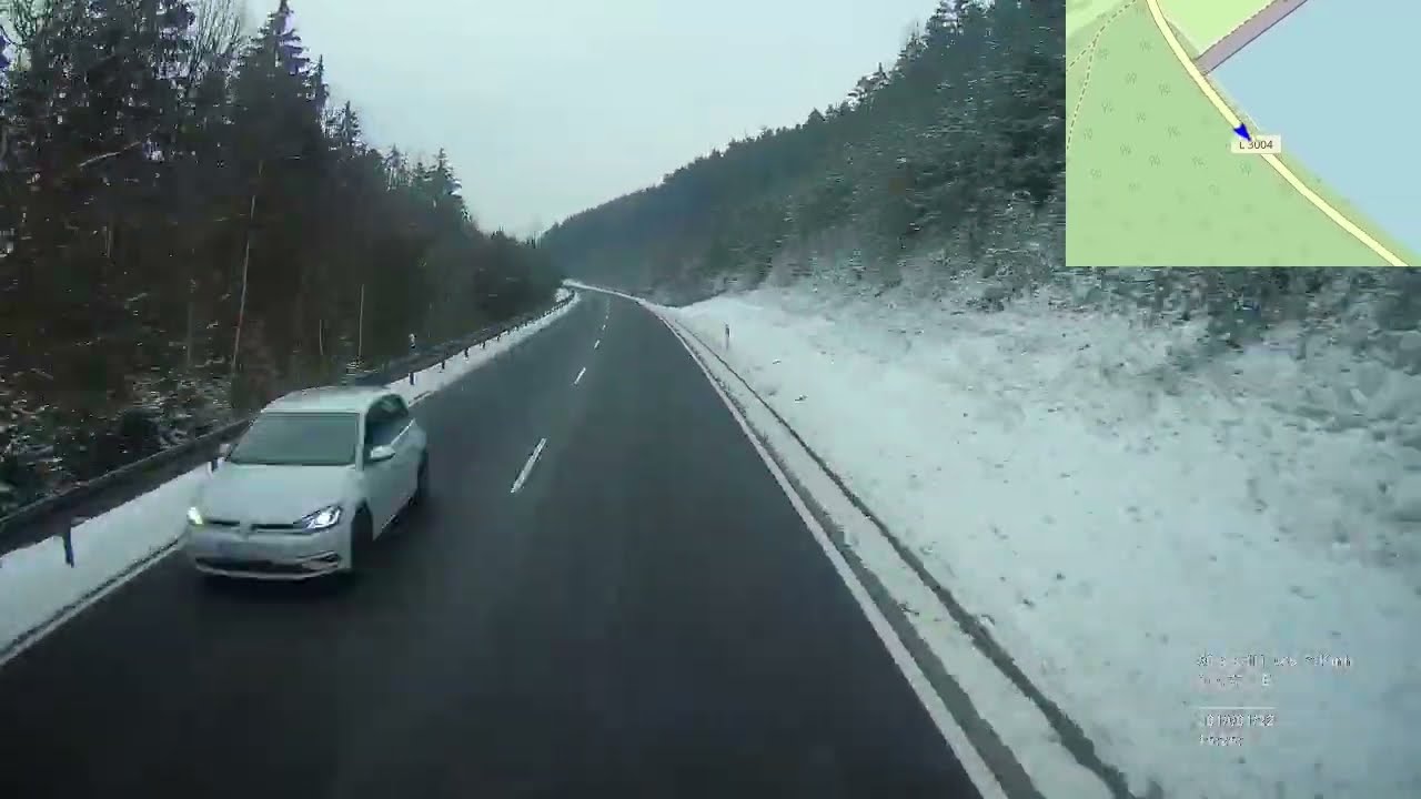 Германия. Земская дорога L3004 (TH), Шлойзинген — Айсфельд-север, 2019, 4x