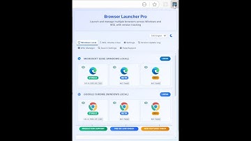 Browser Launcher Pro (Edge and Chrome)