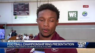 Benedictine Military School receives championship rings