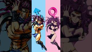 JOJO'S BIZZARE ADVENTURE GENDER SWAP🥰(PART 2) #shorts #short #jojosbizarreadventure @ZAPTILEYT