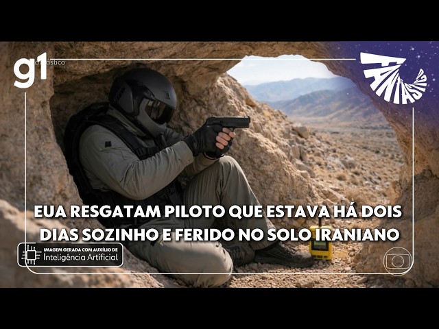 Fantástico: A arriscada operação de resgate do militar americano que estava em caça abatido pelo Irã