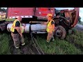 Code 2 Semi Crash Rollover?  In the Cables, In the Rain